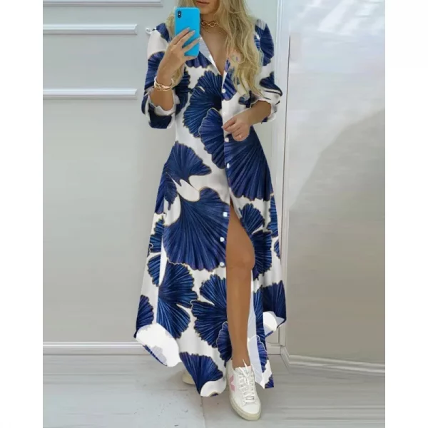 Vestido de verano con estampado bohemio.Summer dress with bohemian print. - Image 3