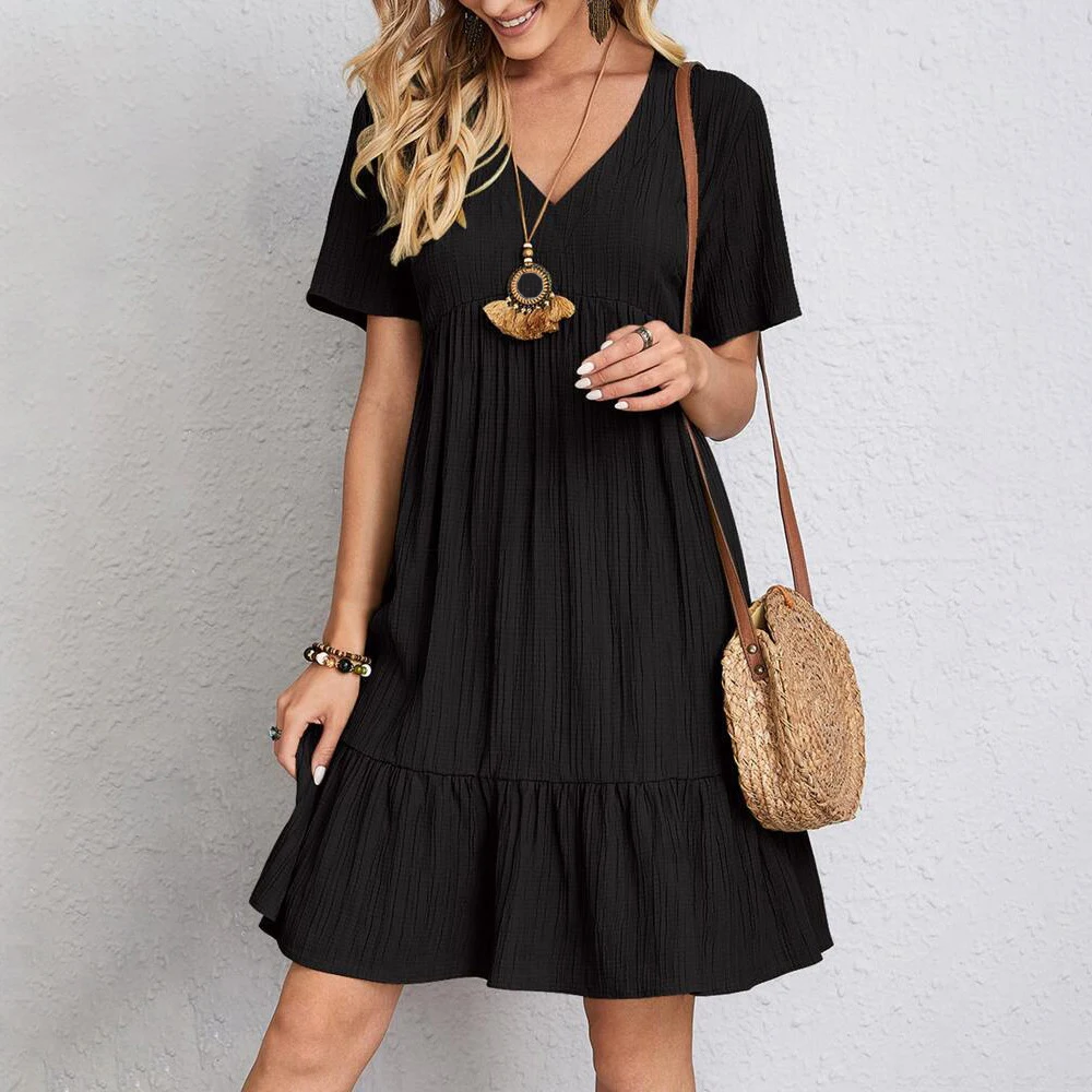 Vestido de manga corta para mujer. Short-sleeve dress for women. - Image 4