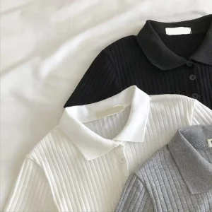 kf-Sa2e8fb11654c4160b21611544cdc2ce1e-Blusas-cortas-de-punto-para-mujer-Polo-de-moda-cuello-vuelto-Camisetas-b-sicas-ropa-elegante