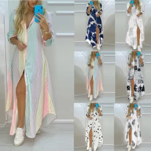Vestido de verano con estampado bohemio.Summer dress with bohemian print.